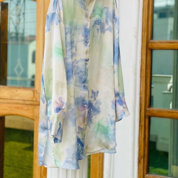 Zara satin shirt - Picture 6 of 7